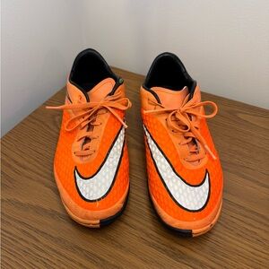 Nike Orange Indoor Soccer Shoes